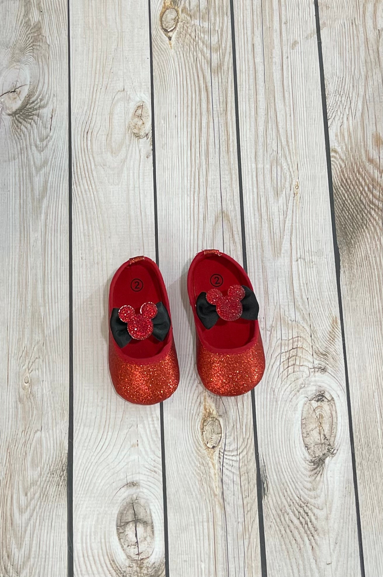 Schwarze Schleife Glitzer Babyschuhe, Minnie Oder Maus Rote Schuhe, Kleinkind Erster Geburtstag Schuhe Mädchen Rot, Weihnachtsschuhe Baby von Goldclouds