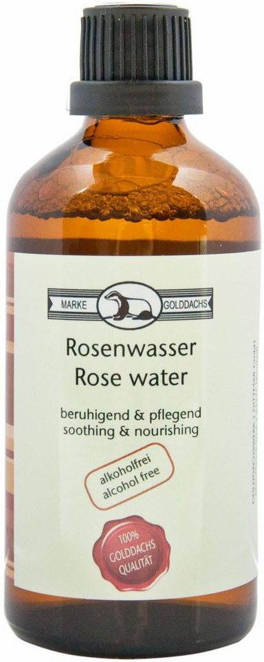 Golddachs Gesichtswasser Rosenwasser, Beruhigend, antibakteriell, für alle Hauttypen. von Golddachs