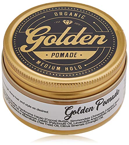 100ML - Golden POMADE- Haarpomade- In Handarbeit hergestellt- Pomade für Frauen & Mädels - pomade wax & wet look- Qualität aus Dänemark 100ML - Golden POMADE- Haarpomade- In Handarbeit hergestellt- Pomade für Frauen & Mädels - pomade wax & wet look- Qualität aus Dänemark von Golden Beards Kobenhavn BALM GROOMING OIL