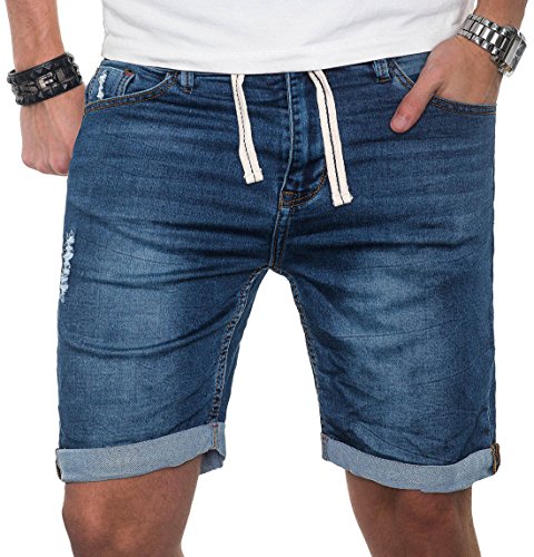 Golden Brands Selection Herren Short Kurze Hose Sommer Shorts Bermuda Jeans Blau NEU B212 [B212-Blau-W30] von Golden Brands Selection