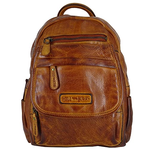 Frauen Rucksack | Elegant Leder für Damen | Daypack Lederrucksack Vintage Cityrucksack Rucksackhandtasche | Lederrucksack Echtleder | Hill Burry Waschleder Daypacks von Golden Deer