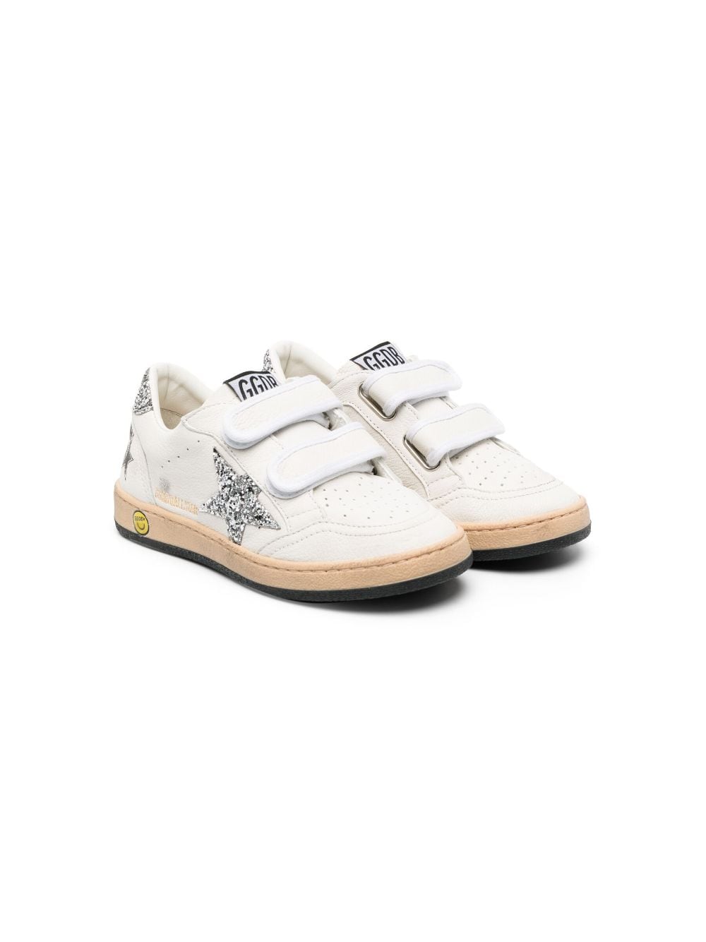 Golden Goose Kids Ball Star Sneakers mit Klettverschluss - Weiß von Golden Goose Kids