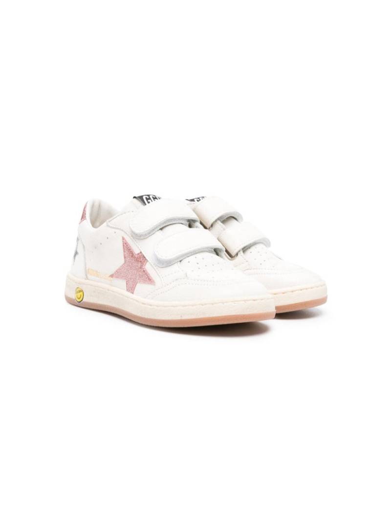 Golden Goose Kids Ball Star Sneakers mit Klettverschluss - Weiß von Golden Goose Kids