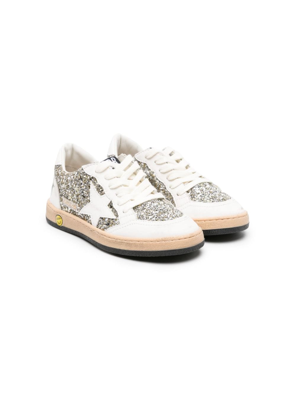 Golden Goose Kids Ball Star Sneakers mit Stern-Patch - Weiß von Golden Goose Kids