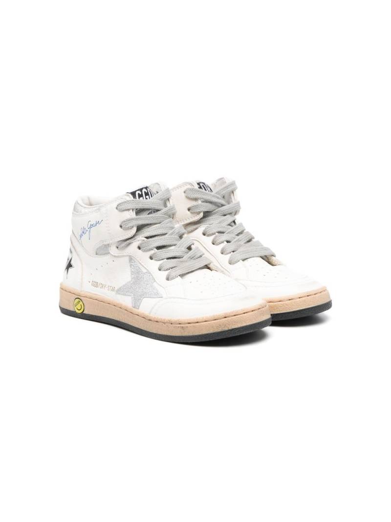 Golden Goose Kids High-Top-Sneakers mit Schnürung - Weiß von Golden Goose Kids