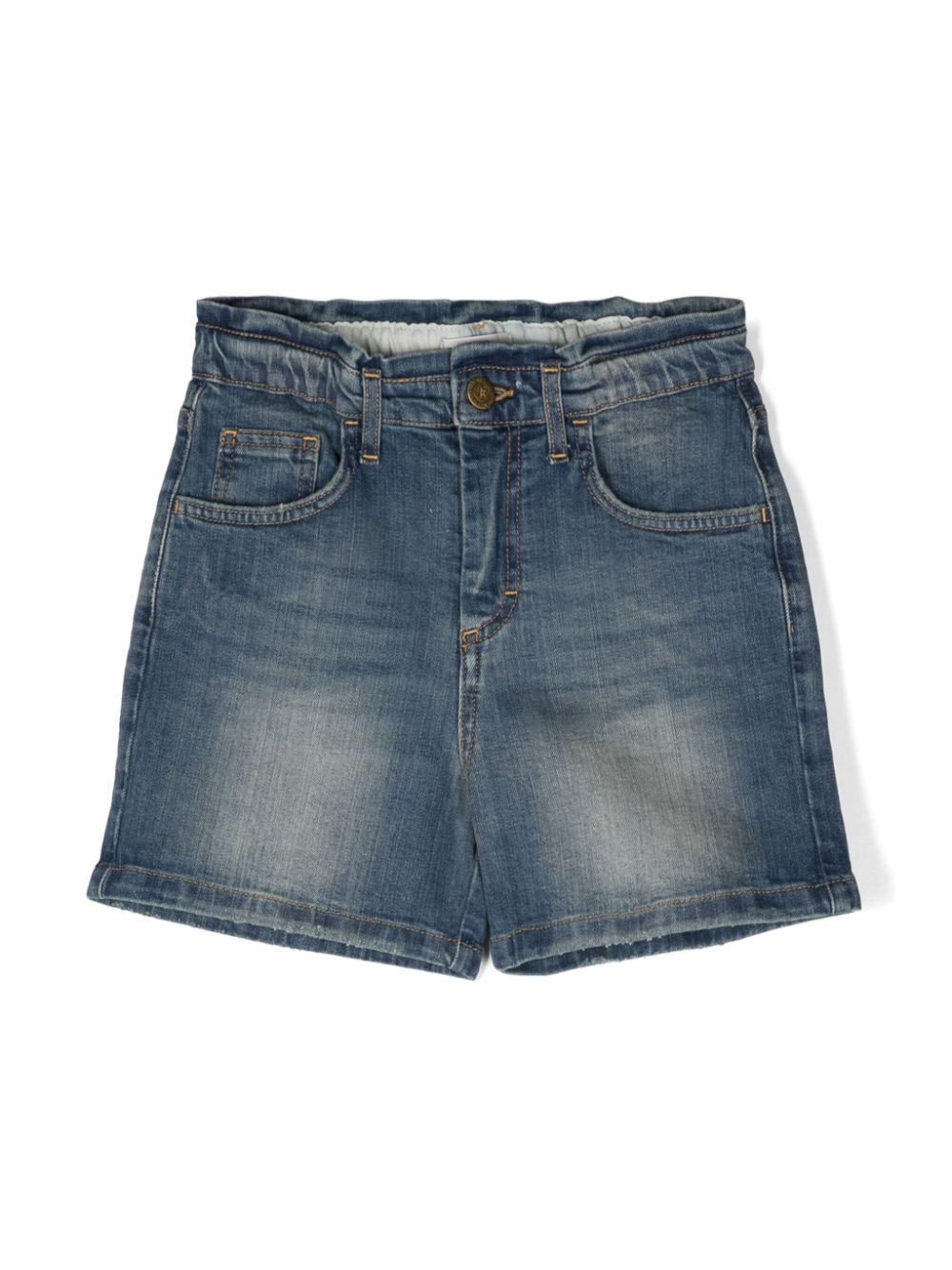 Golden Goose Kids Jeans-Shorts mit hohem Bund - Blau von Golden Goose Kids