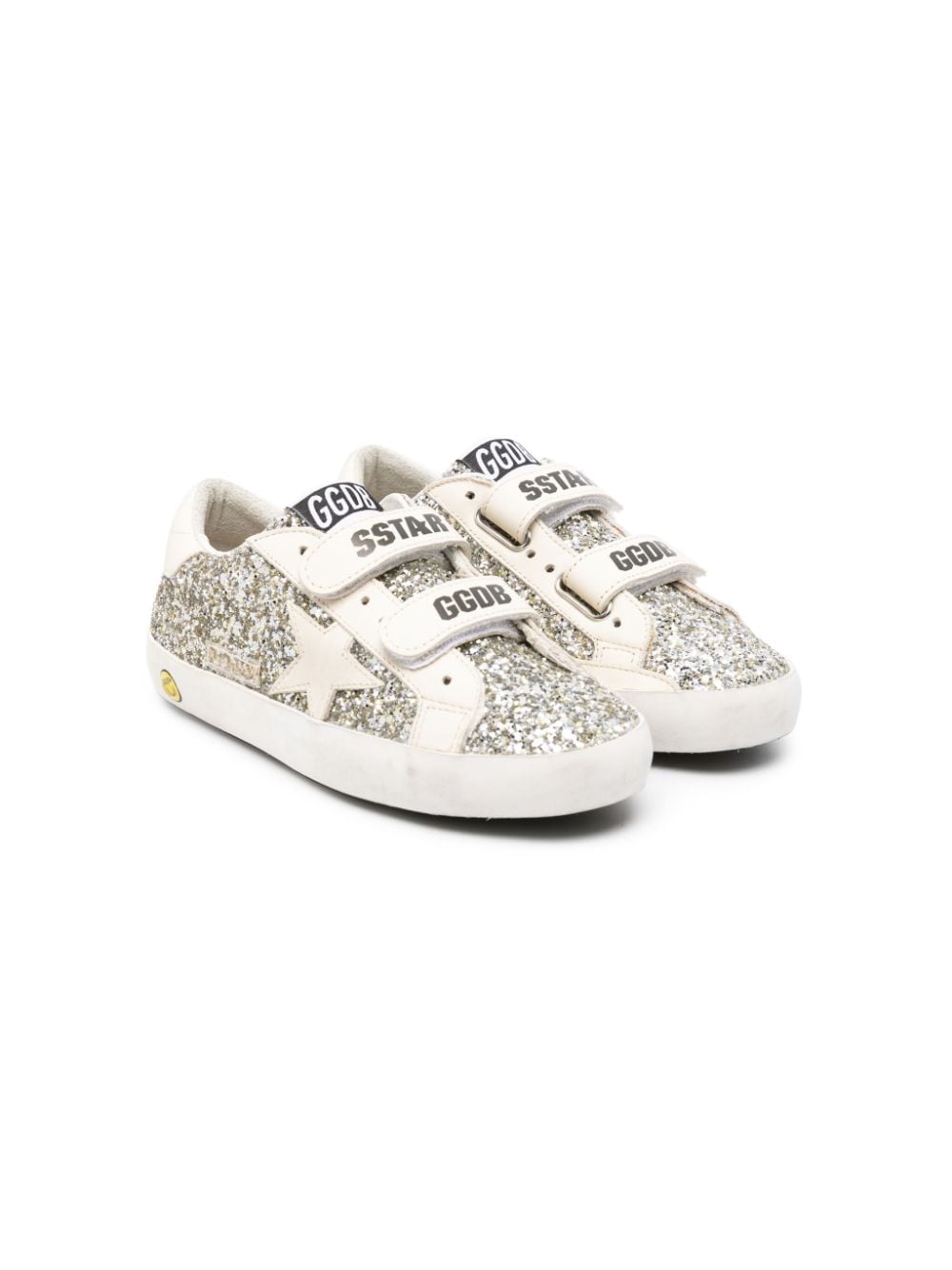 Golden Goose Kids Old School Sneakers mit Glitter - Weiß von Golden Goose Kids