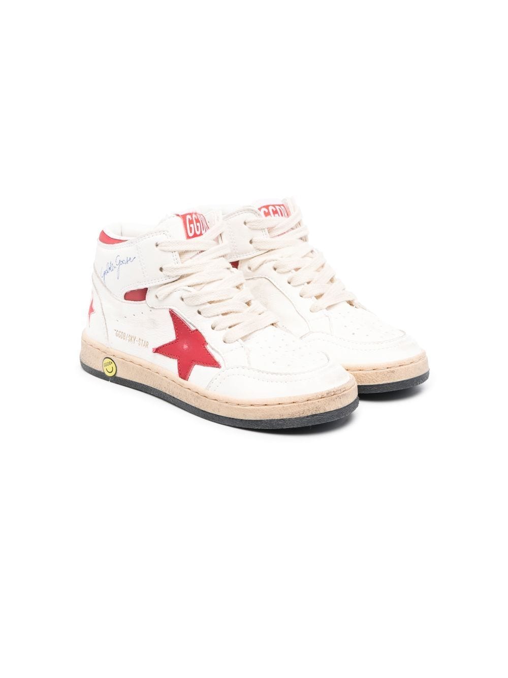 Golden Goose Kids Sky-Star High-Top-Sneakers - Weiß von Golden Goose Kids