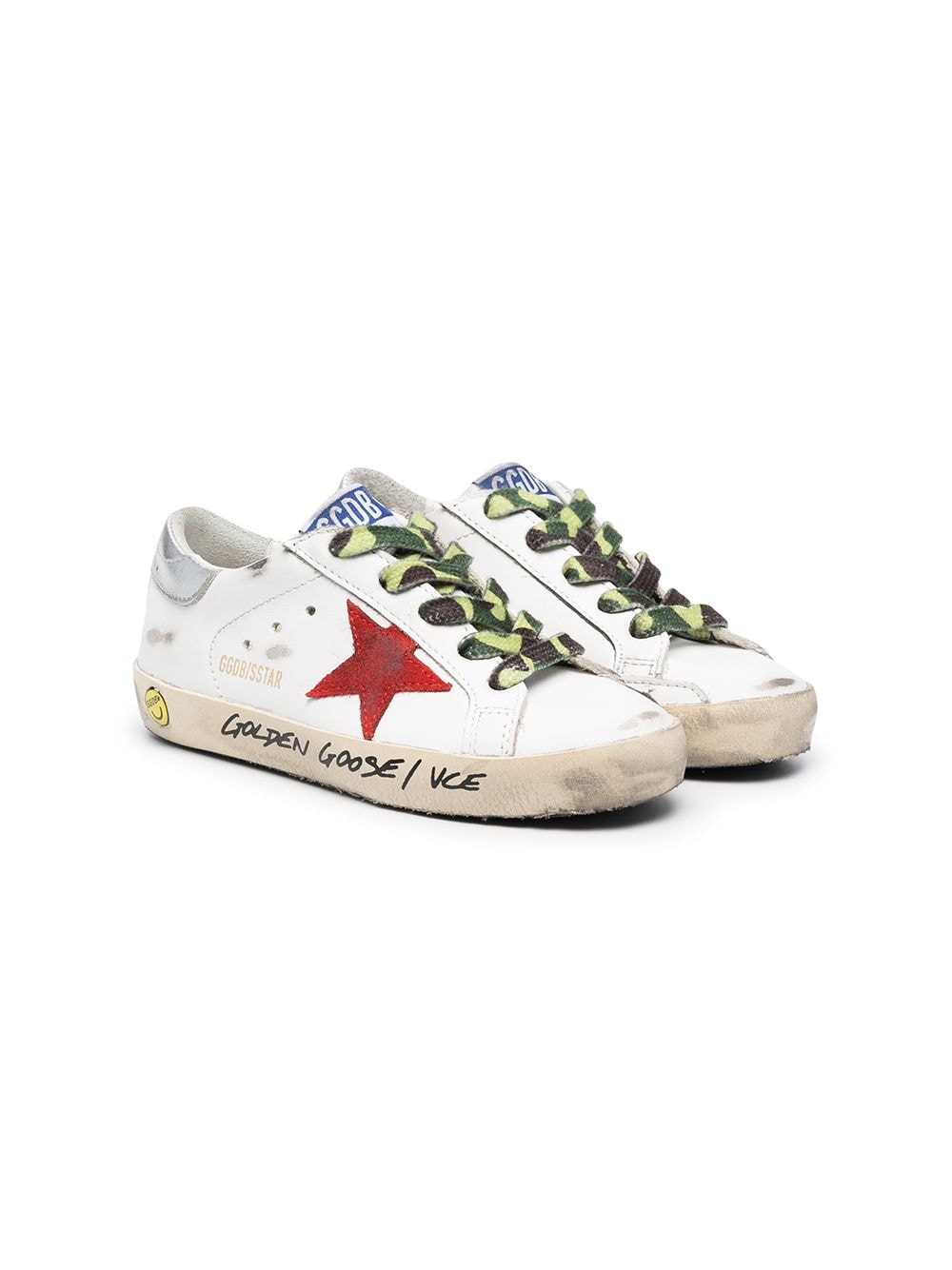 Golden Goose Kids Sneakers mit Camouflage-Schnürung - Weiß von Golden Goose Kids