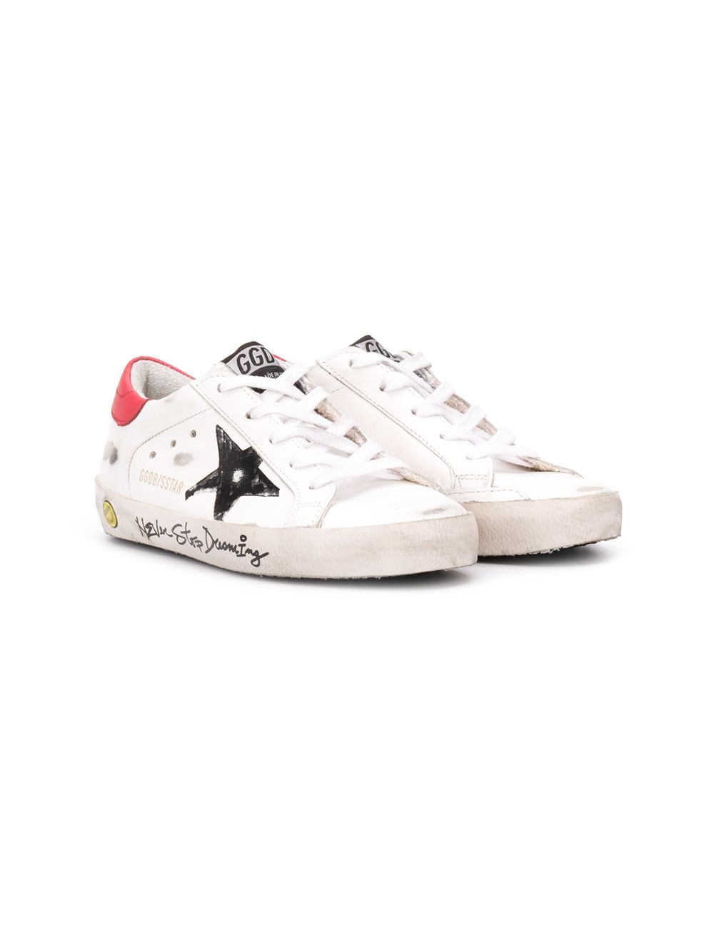 Golden Goose Kids 'Superstar' Sneakers mit Graffiti-Print - Weiß von Golden Goose Kids