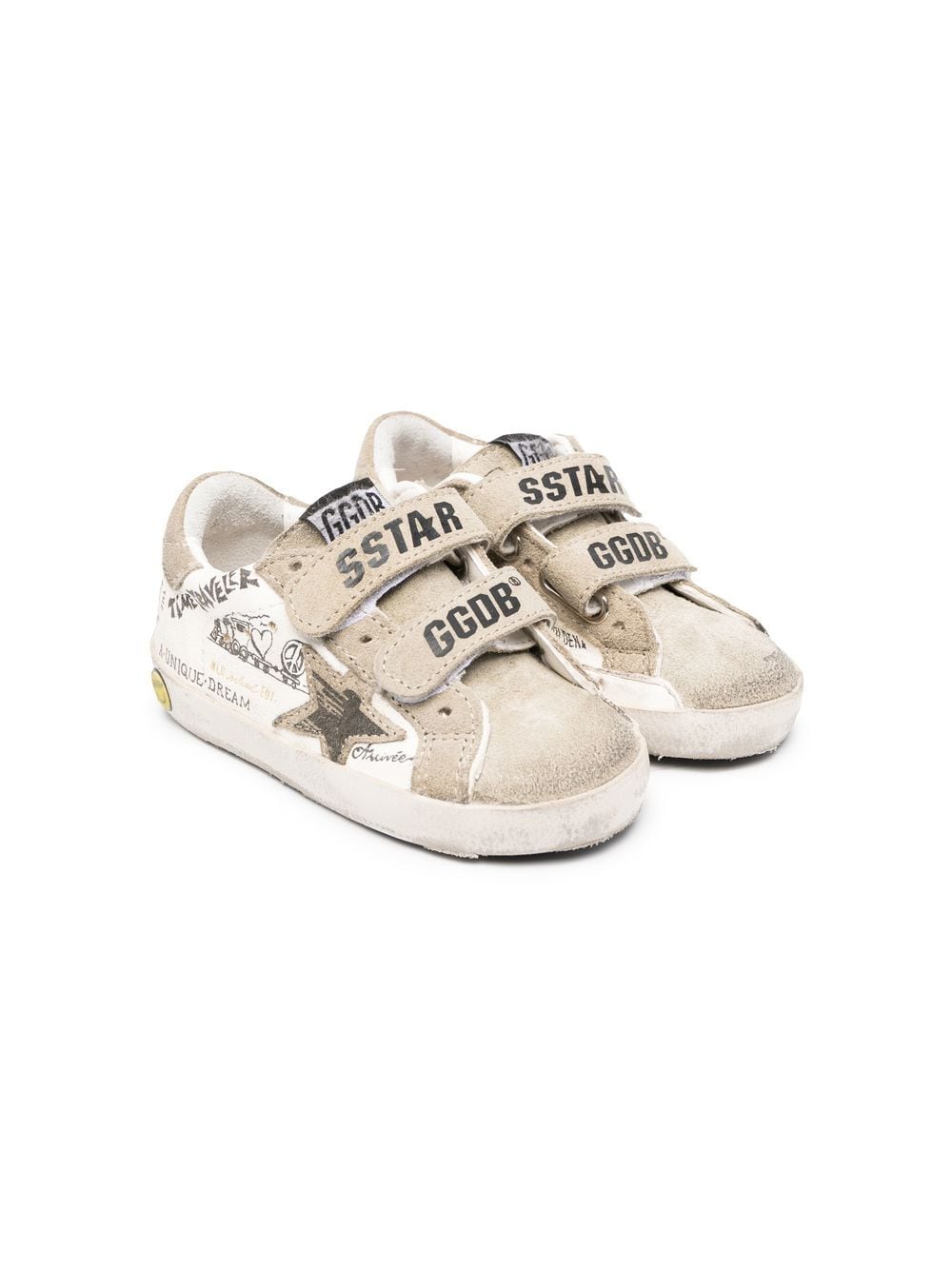 Golden Goose Kids Superstar Sneakers mit Klettverschluss - Weiß von Golden Goose Kids