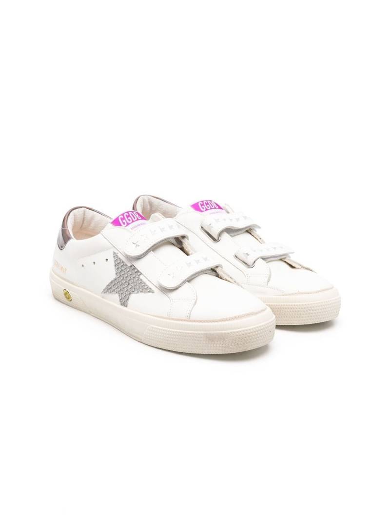 Golden Goose Kids TEEN May School Sneakers mit Klettverschluss - Weiß von Golden Goose Kids