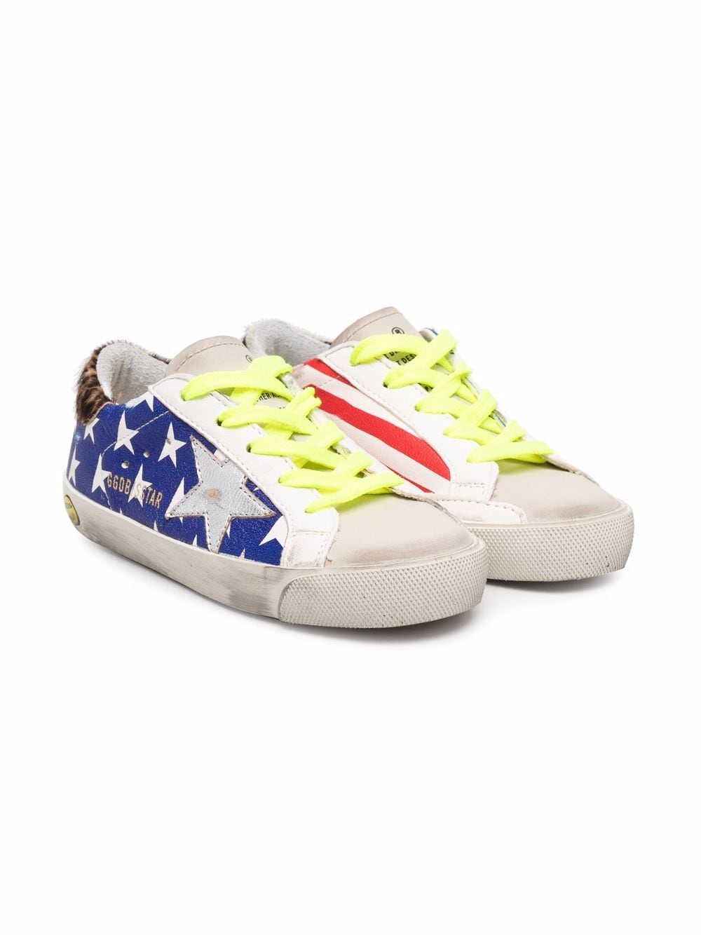 Golden Goose Kids Sneakers mit US-Flagge - Blau von Golden Goose Kids