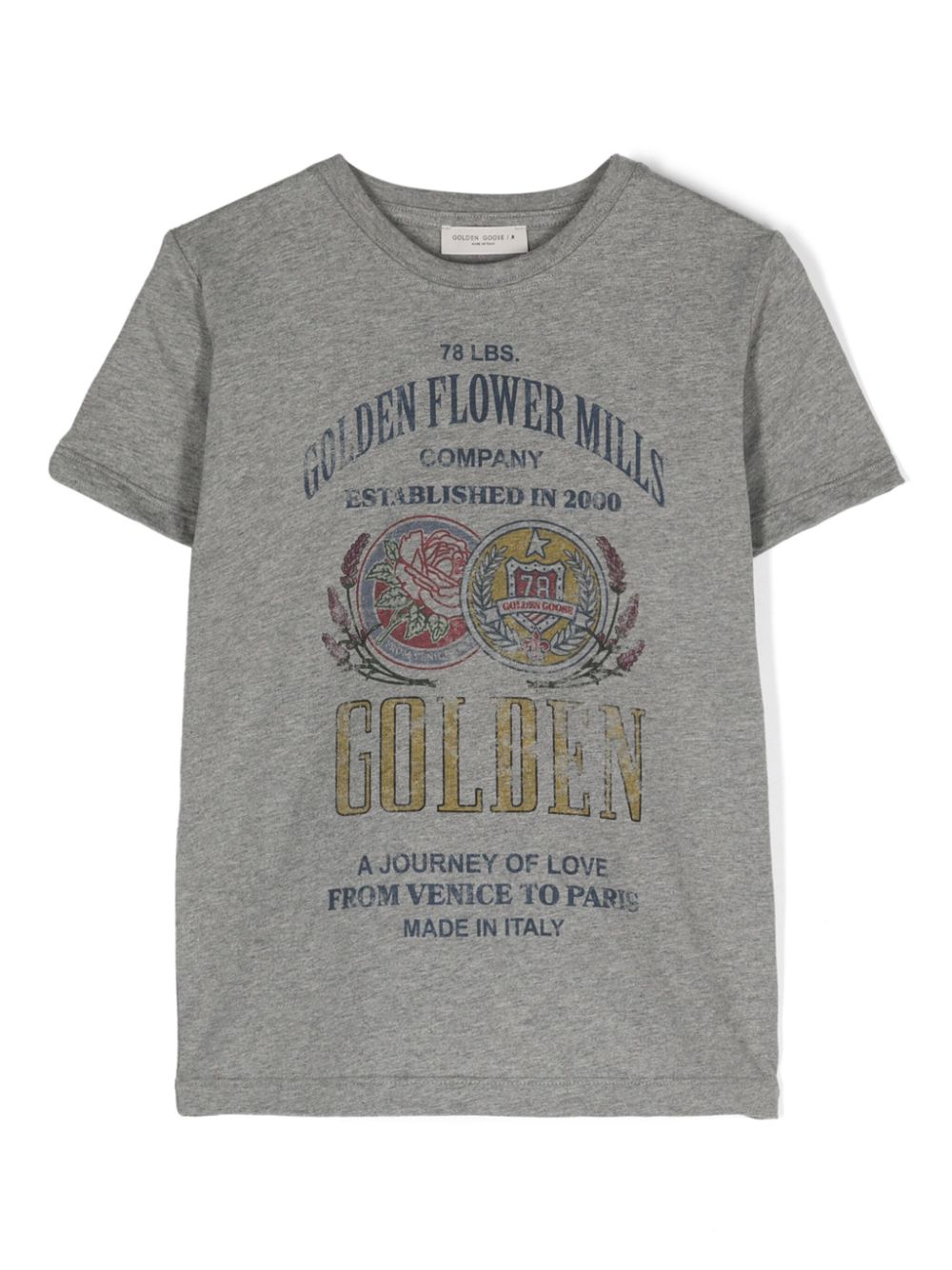 Golden Goose Kids graphic-print cotton T-shirt - Grau von Golden Goose Kids