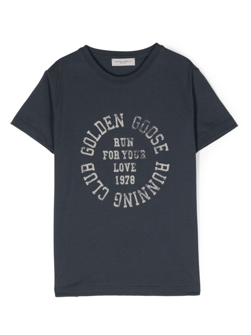 Golden Goose Kids T-Shirt mit Logo-Print - Blau von Golden Goose Kids