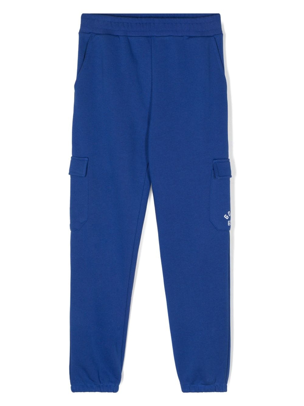 Golden Goose Kids logo-print cotton track pants - Blau von Golden Goose Kids