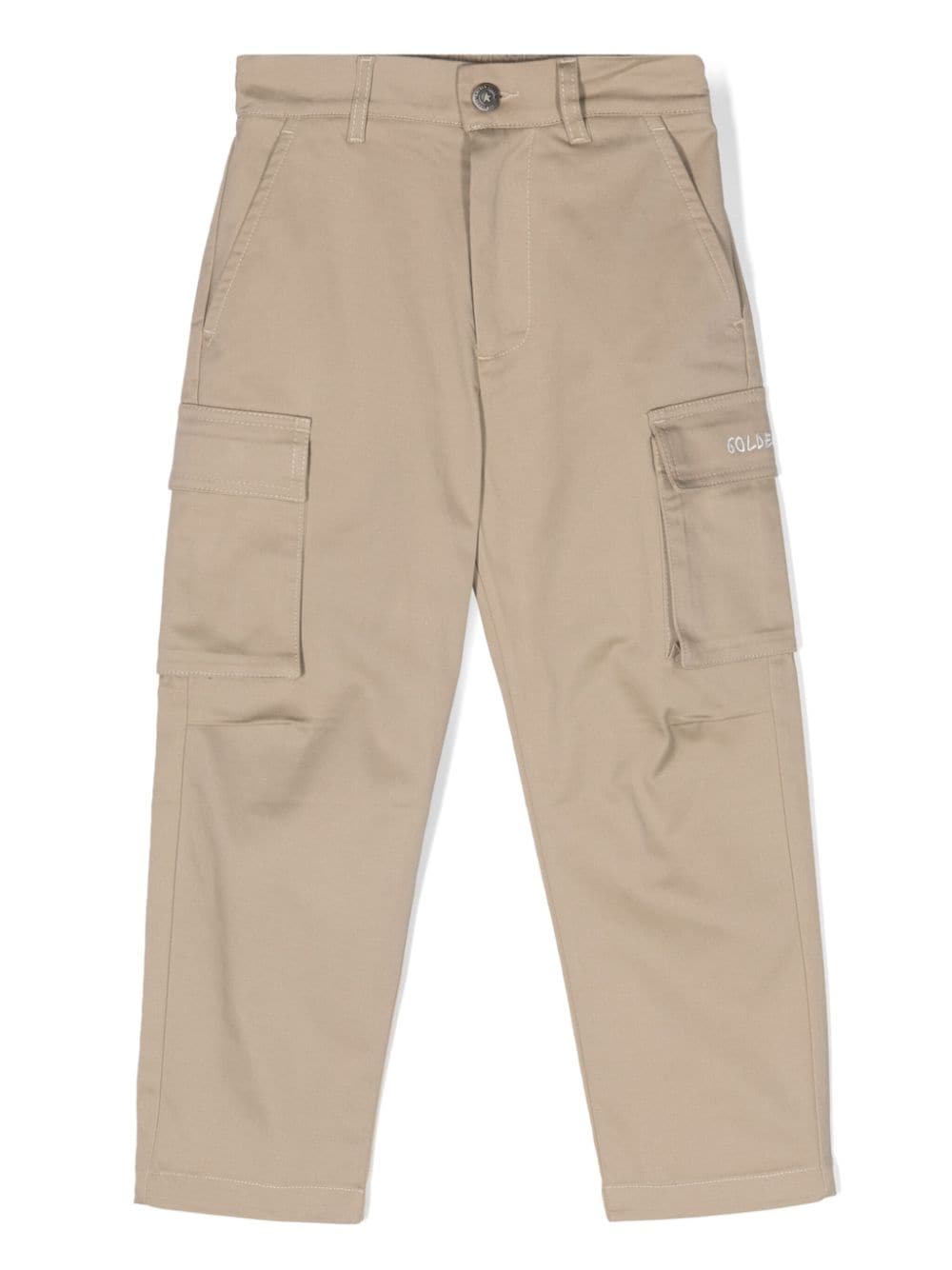 Golden Goose Kids Halbhohe Tapered-Cargohose - Nude von Golden Goose Kids