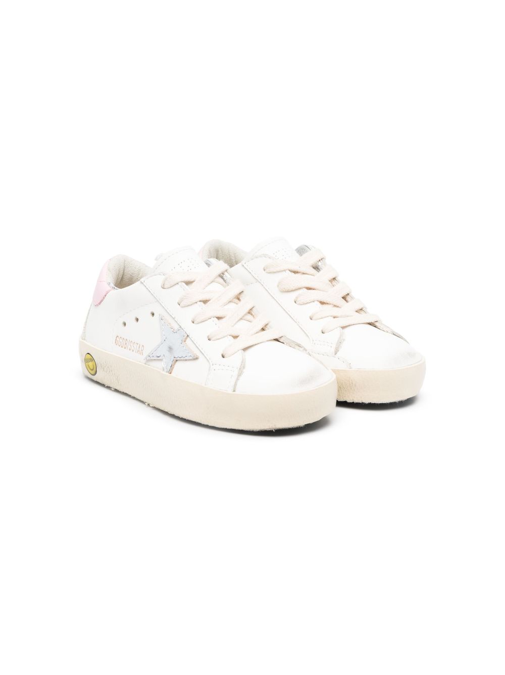 Golden Goose Kids Sneakers mit Patch - Weiß von Golden Goose Kids