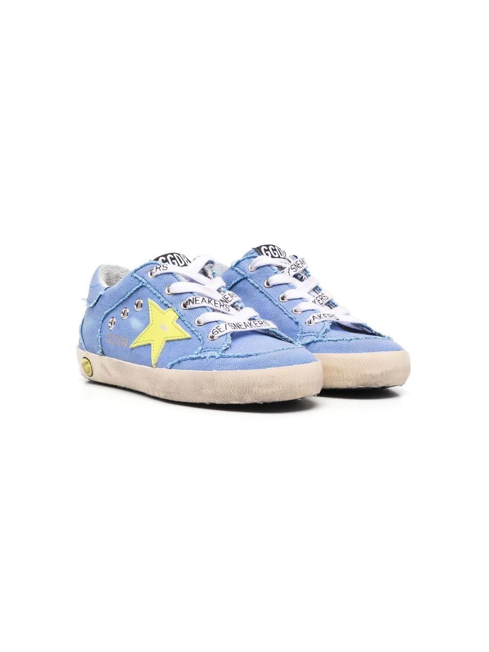 Golden Goose Kids Sneakers mit Stern-Patch - Blau von Golden Goose Kids