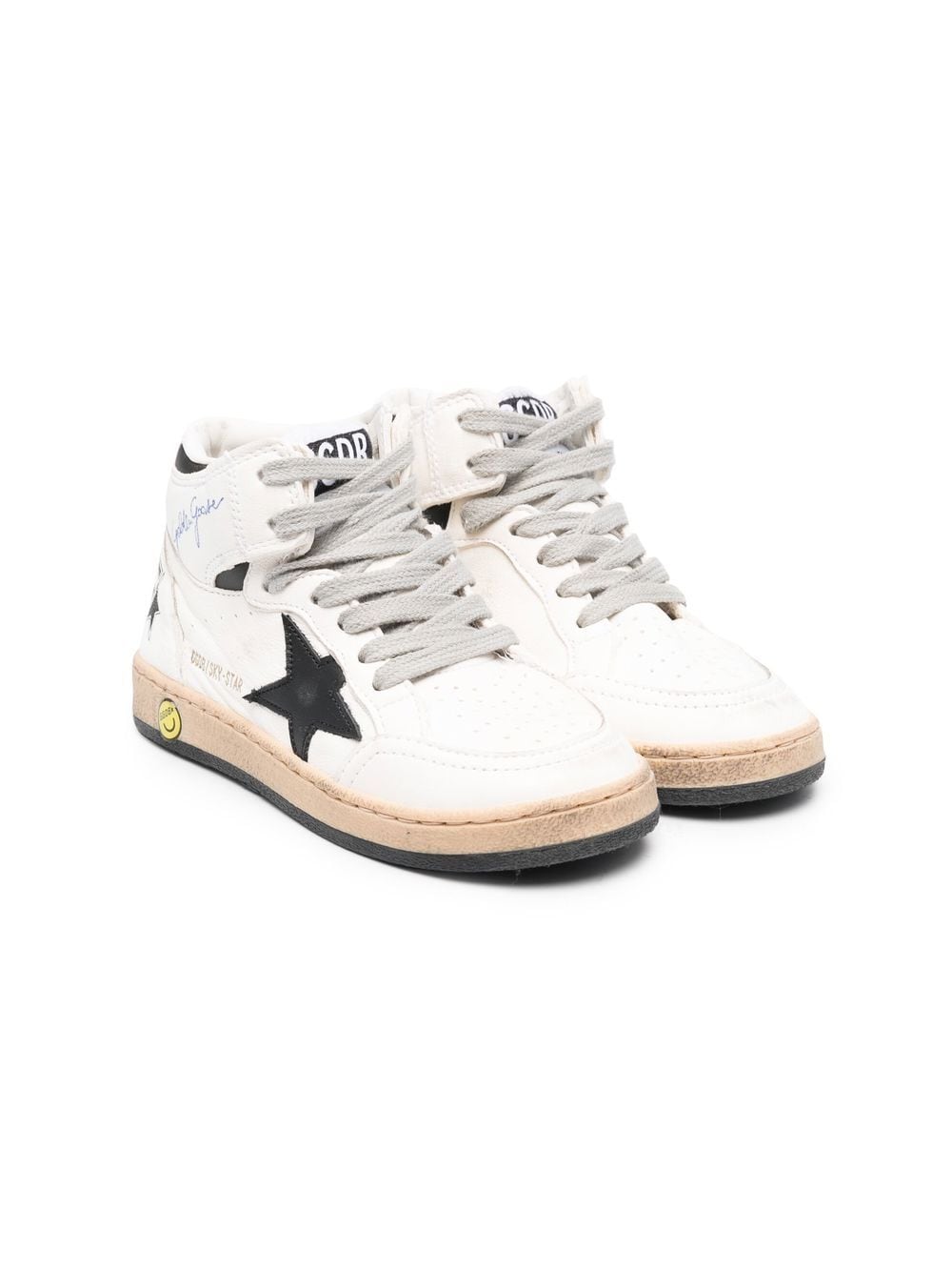 Golden Goose Kids Sneakers mit Stern-Patches - Weiß von Golden Goose Kids