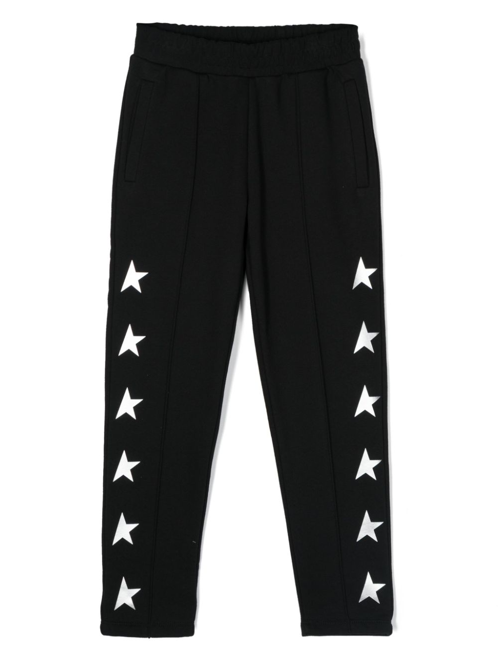 Golden Goose Kids Ziernaht-Jogginghose mit Sterne-Print - Schwarz von Golden Goose Kids