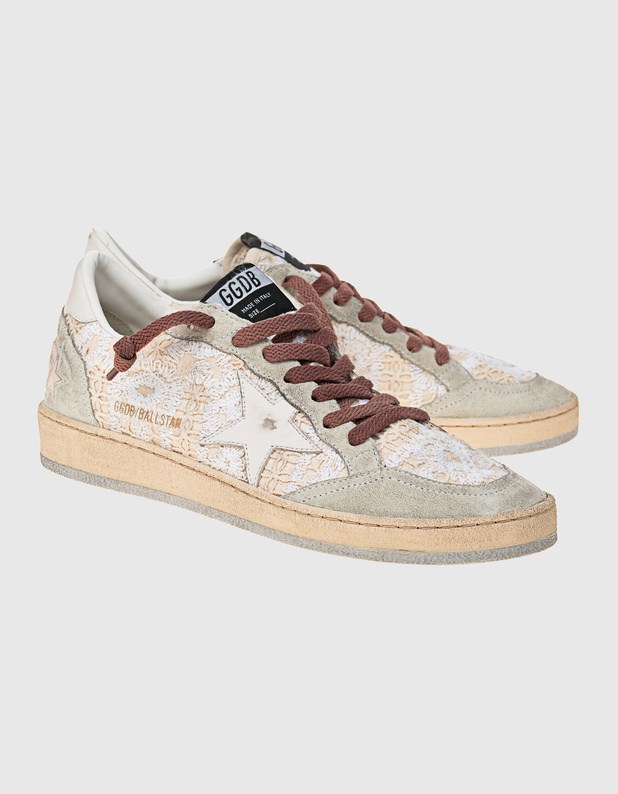 Ballstar Macrame Beige Milk Ice von Golden Goose