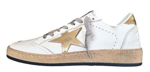 Golden Goose Ball Star 80608 Damen Sneakers Weiß und Gold, Weiß und Gold., 39 EU Golden Goose Ball Star 80608 Damen Sneakers Weiß und Gold, Weiß und Gold., 39 EU von Golden Goose