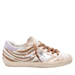 Golden Goose Damen Mokassins Im Zebra-print Aus Wildleder von Golden Goose