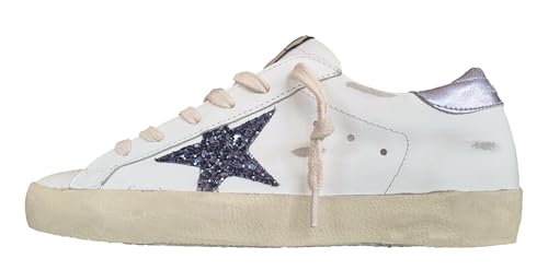 Golden Goose Damen Sneaker Superstar Vintage Glitter Star 12282 Weiß, Schwarz und Glitzer, Weiß Schwarz und Glyzinien, 39 EU Golden Goose Damen Sneaker Superstar Vintage Glitter Star 12282 Weiß, Schwarz und Glitzer, Weiß Schwarz und Glyzinien, 39 EU von Golden Goose