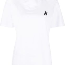 Golden Goose Damen T-shirt Weiß Mit Stern Aus Baumwolle von Golden Goose