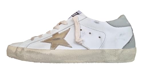 Golden Goose Damenschuhe Superstar Vintage 12166 Weiß und Platin, Platin Weiß und Grau, 38 EU Golden Goose Damenschuhe Superstar Vintage 12166 Weiß und Platin, Platin Weiß und Grau, 38 EU von Golden Goose