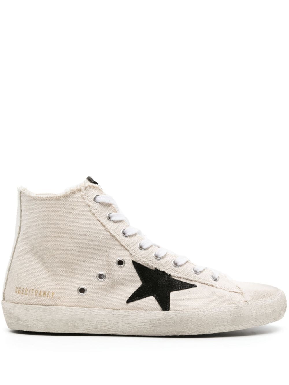 Golden Goose Francy Canvas-Sneakers mit Wildlederstern - Nude von Golden Goose