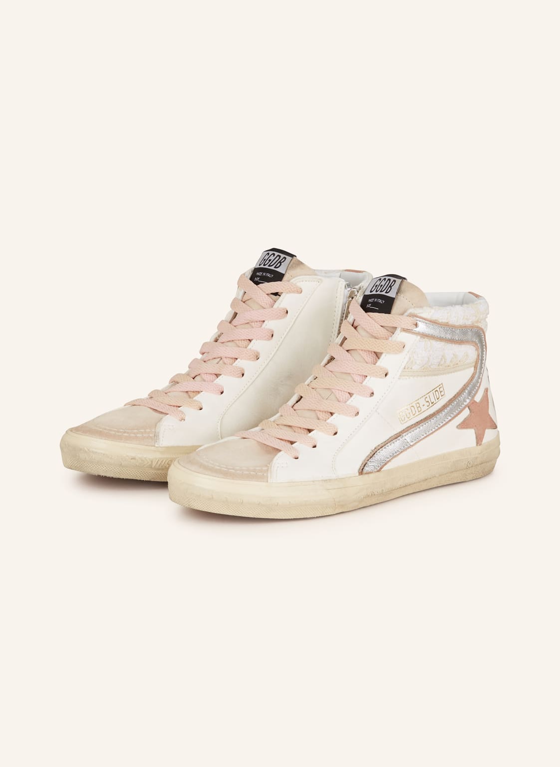 Golden Goose Hightop-Sneaker Slide weiss von Golden Goose