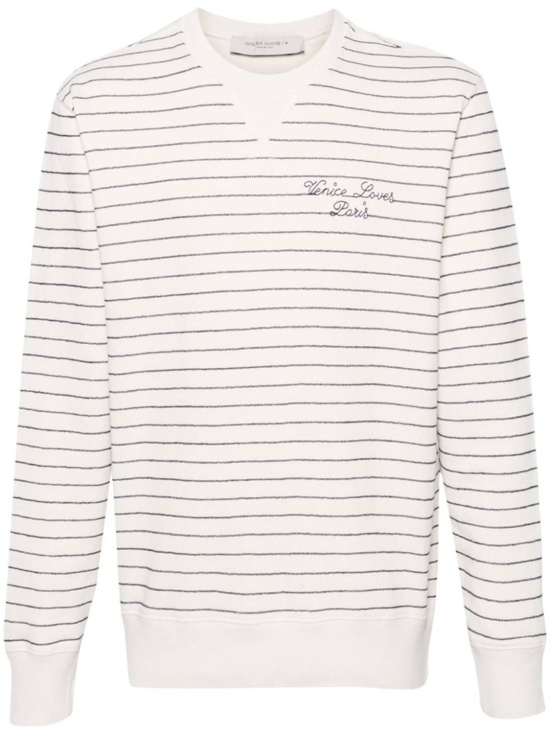 Golden Goose Journey Sweatshirt mit Stickerei - Nude von Golden Goose