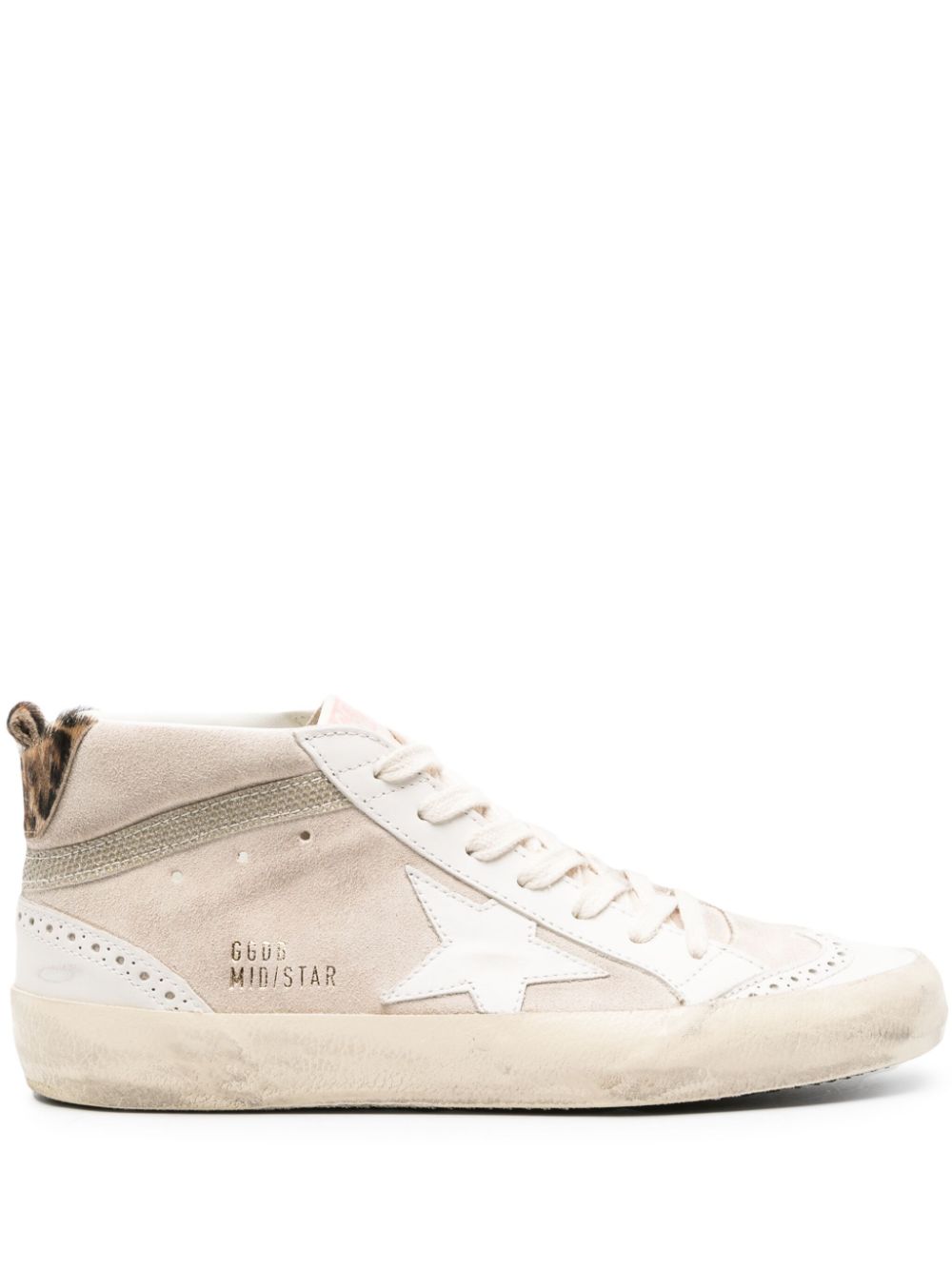 Golden Goose Mid Star Sneakers aus Wildleder - Nude von Golden Goose