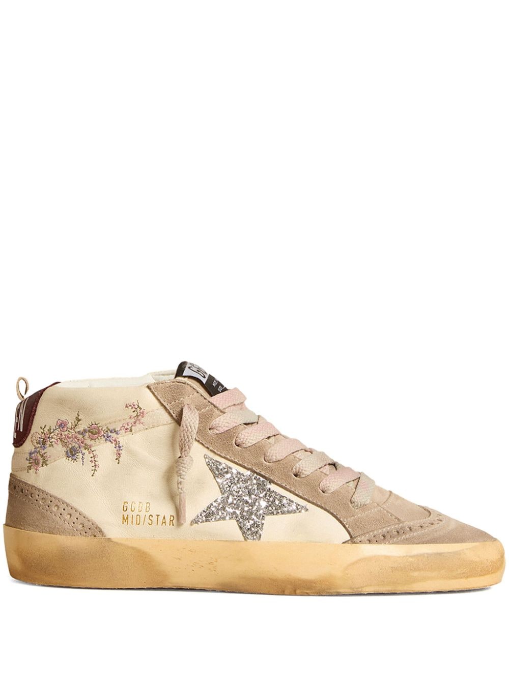 Golden Goose Bestickte Midstar Sneakers - Nude von Golden Goose