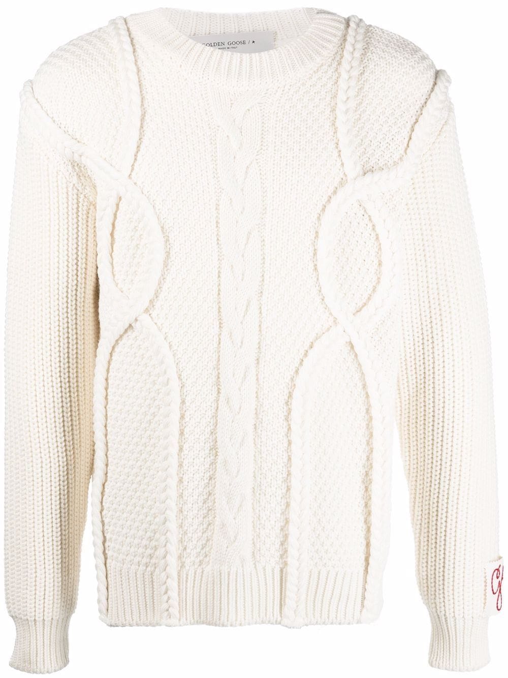 Golden Goose Pullover mit Zopfmuster - Weiß von Golden Goose