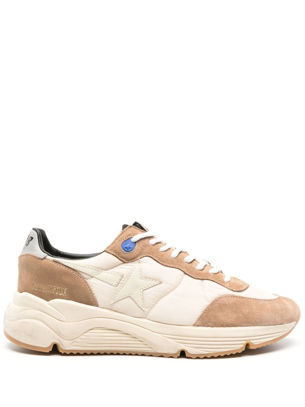 Golden Goose Running Wildleder-Sneakers mit Stern-Patch - Nude von Golden Goose