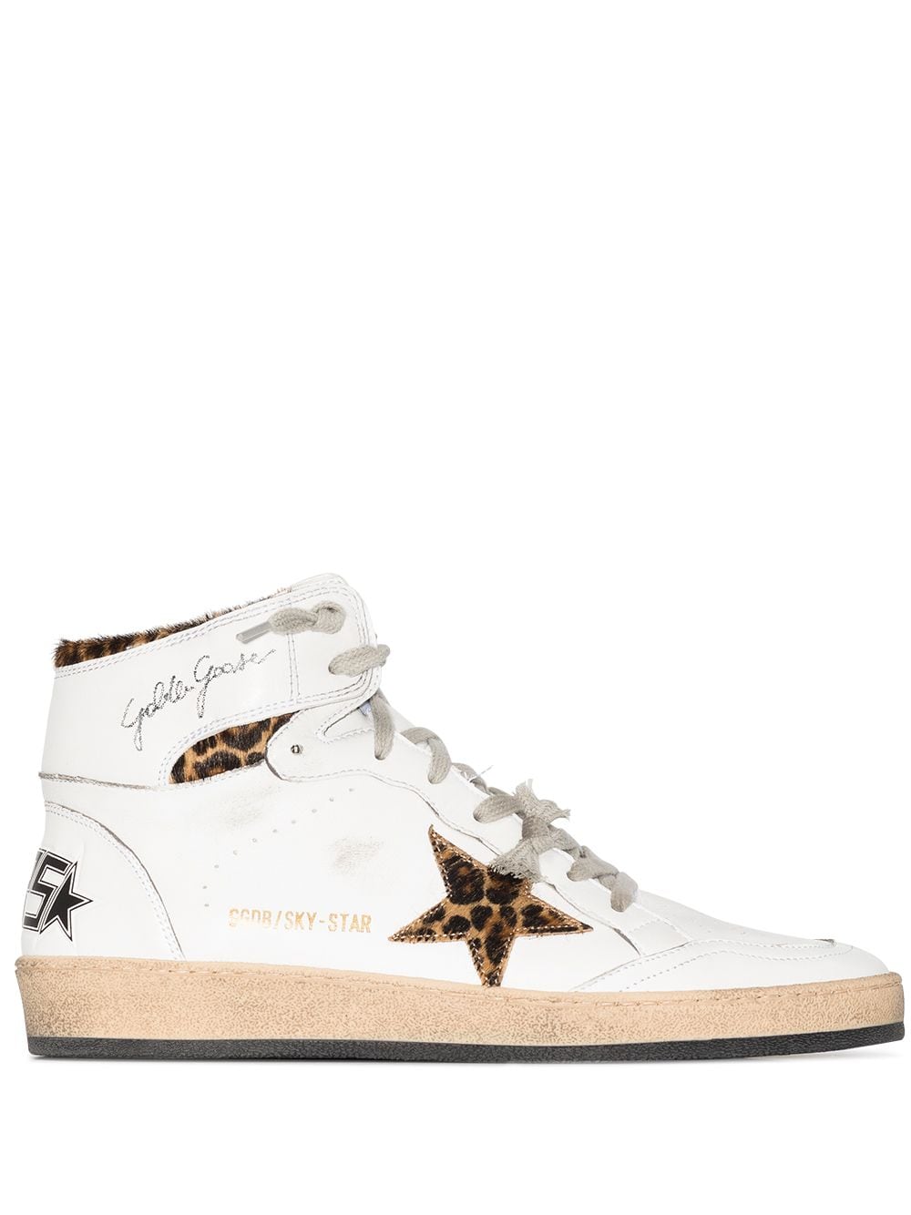 Golden Goose Sky-Star High-Top-Sneakers - Weiß von Golden Goose