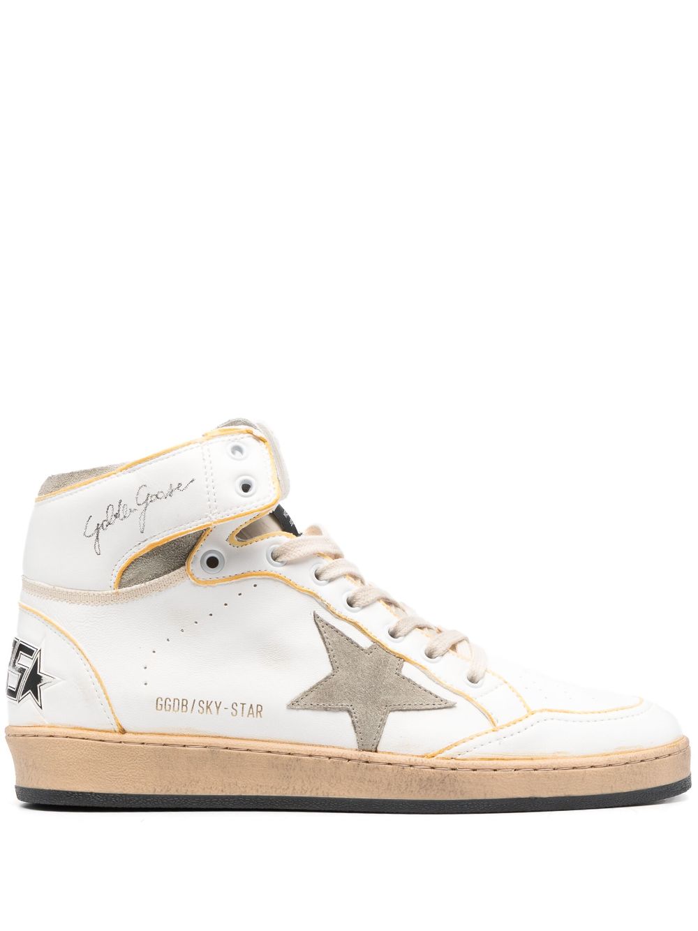 Golden Goose Sky-Star High-Top-Sneakers - Weiß von Golden Goose