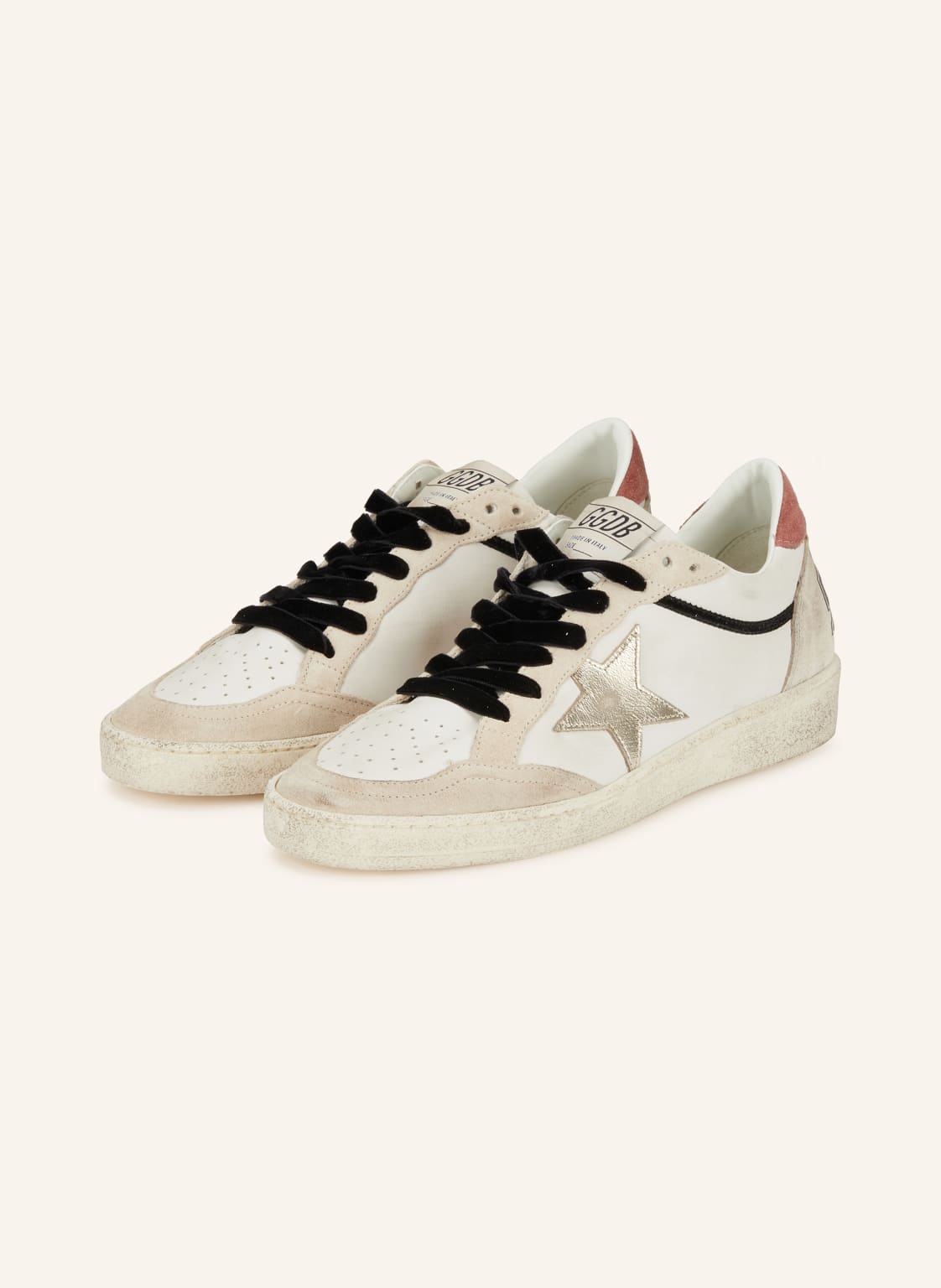 Golden Goose Sneaker Ball Star weiss von Golden Goose