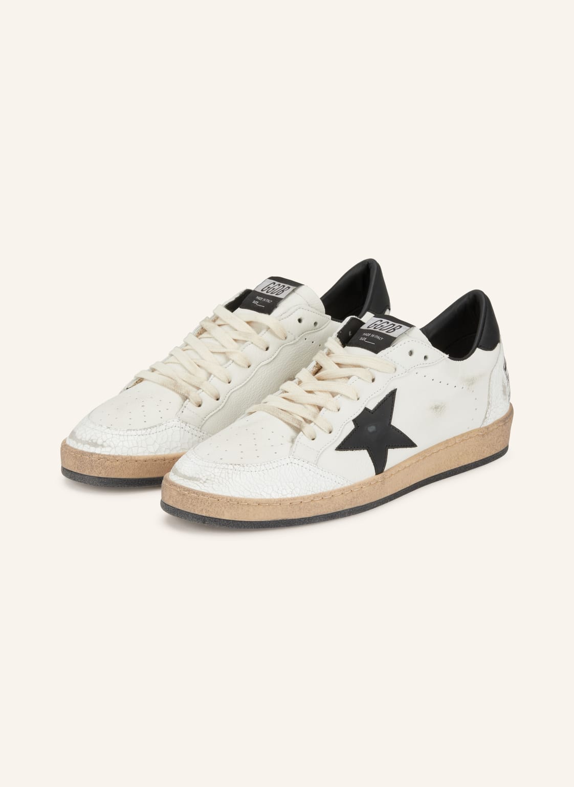Golden Goose Sneaker Ball Star weiss von Golden Goose