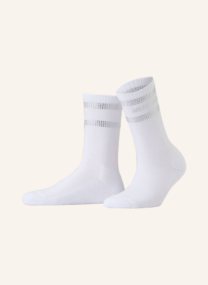 Golden Goose Socken Mit Schmucksteinen weiss von Golden Goose