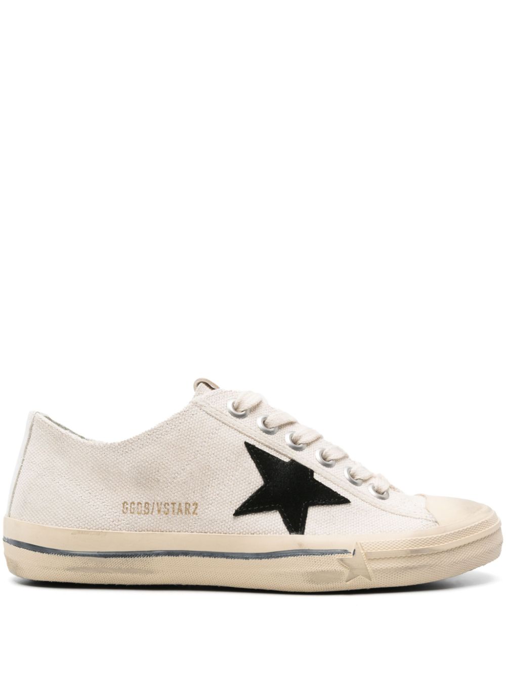 Golden Goose Star-patch canvas sneakers - Weiß von Golden Goose