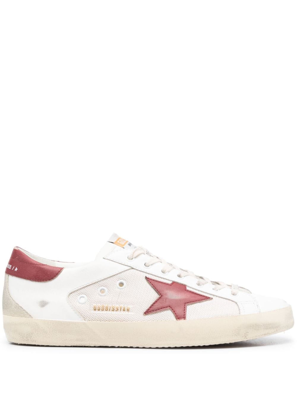 Golden Goose Super-Star Sneakers mit Mesh-Einsatz - Weiß von Golden Goose