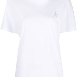 Golden Goose T-shirt In Weiß Und Silber von Golden Goose