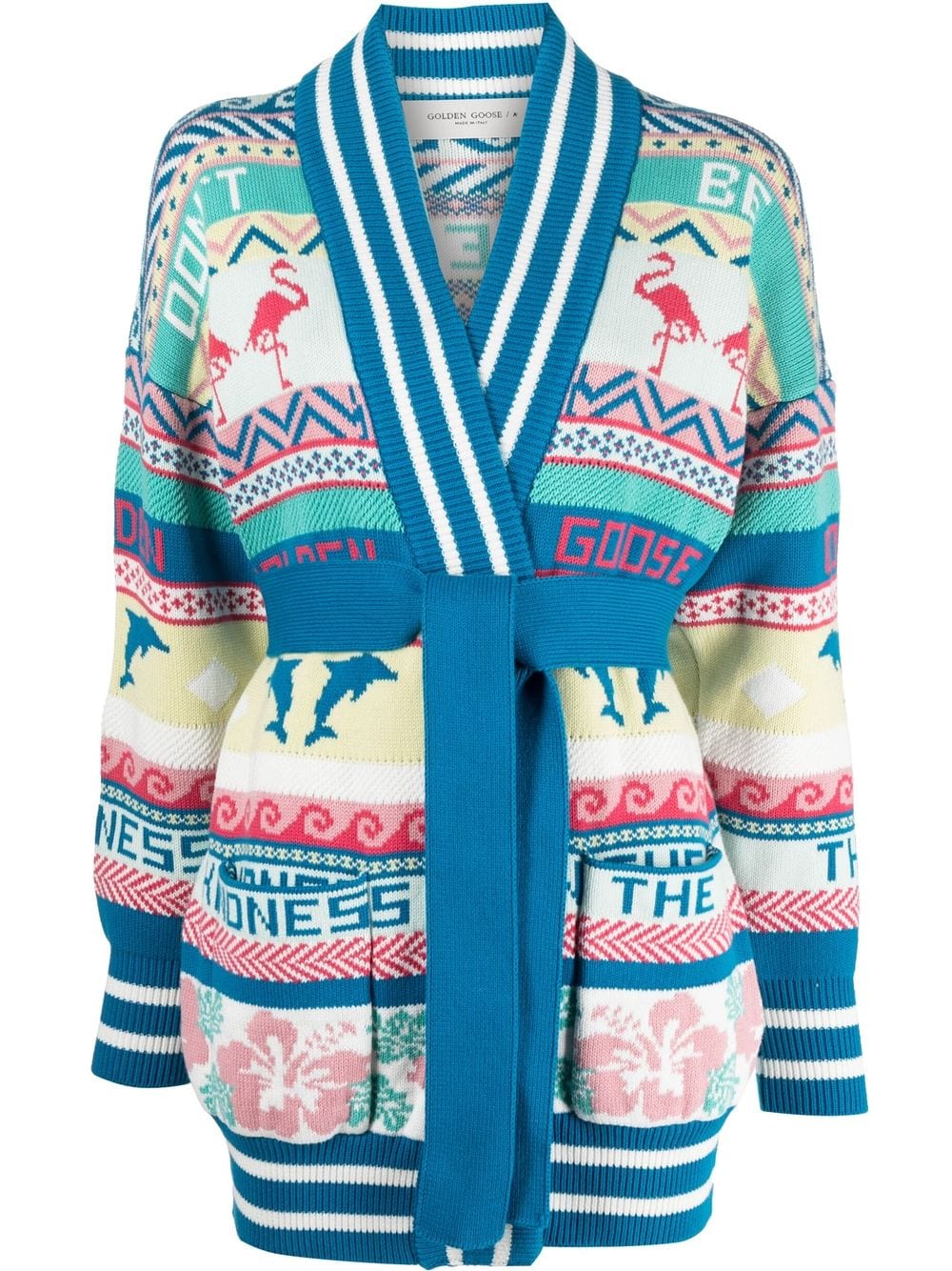 Golden Goose Cardigan mit Intarsienmuster - Blau von Golden Goose