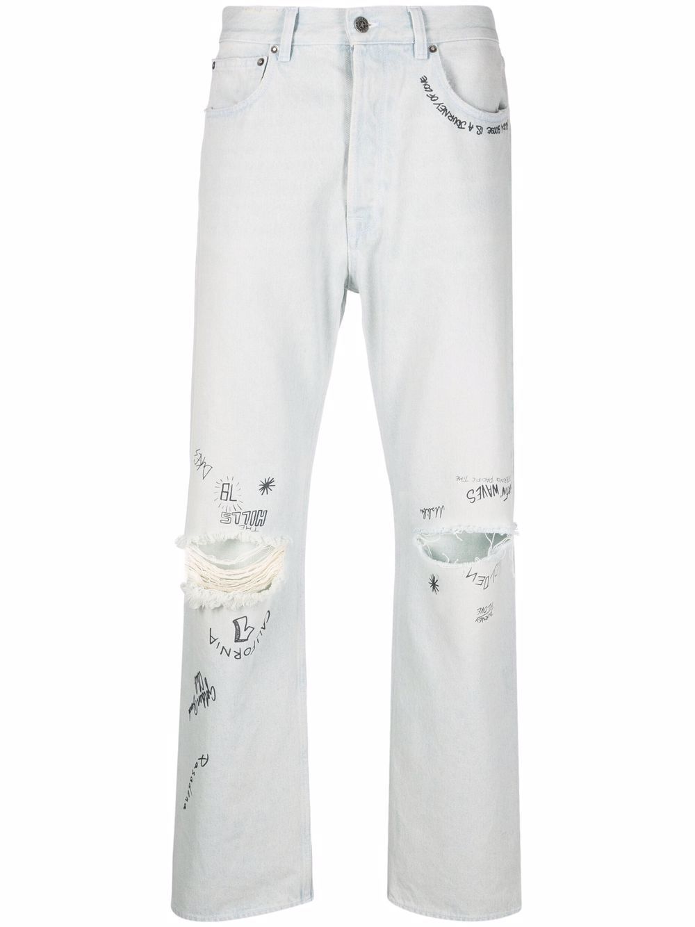 Golden Goose Gerade Jeans im Distressed-Look - Blau von Golden Goose