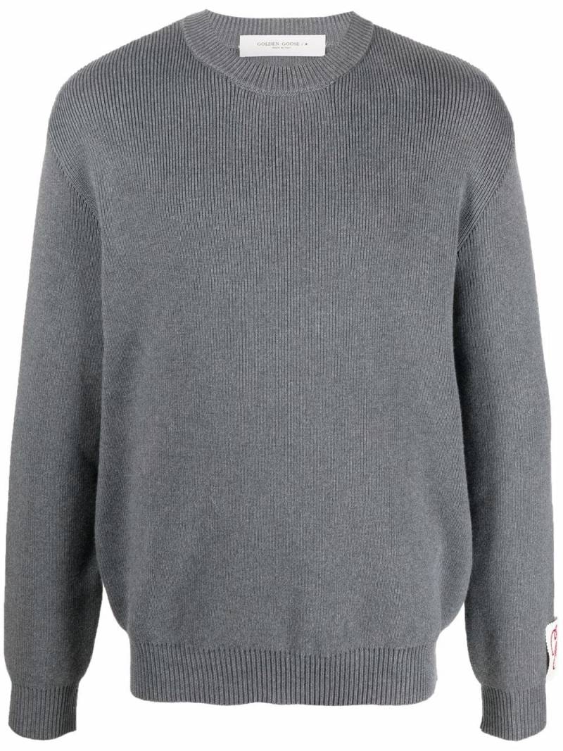 Golden Goose Sweatshirt mit Logo-Patch - Grau von Golden Goose