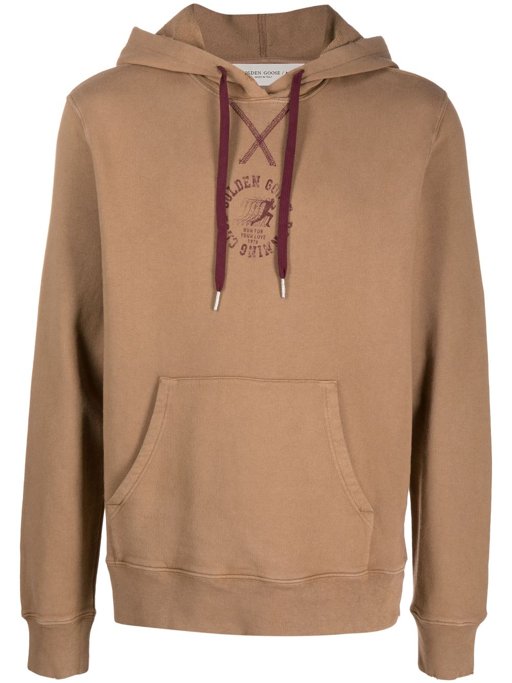 Golden Goose Hoodie mit Logo-Print - Braun von Golden Goose